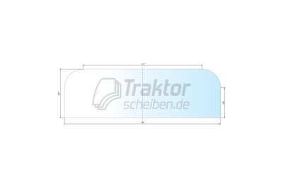 Heckscheibe unten FENDT Traktor Farmer, Favorit, GT