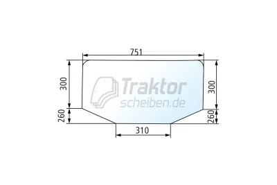 Get&ouml;nte Heckscheibe unten f&uuml;r CL...