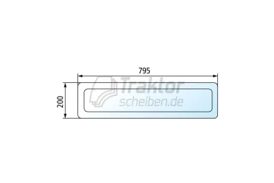 Heckscheibe unten für Claas-Rena...