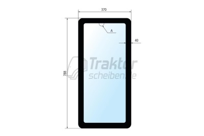 Heckscheibe unten für FENDT 824 / 927