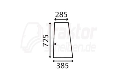 Schiebescheibe vorne klar für FENDT GT 365 / GT 380