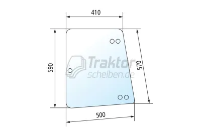 Aufstellbare Seitenscheibe recht...