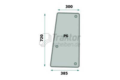 eitenscheibe öffnen hinten rechts für Massey Ferguson 2230 / 2235