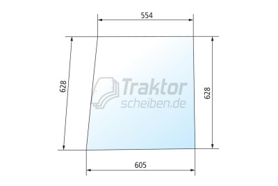 Seitenscheibe Fendt Farmer 102–108 klar | Ersatzverglasung Kabine
