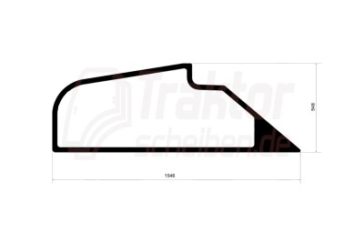 Seitenscheibe links für JOHN DEERE Traktor 3200, 3400