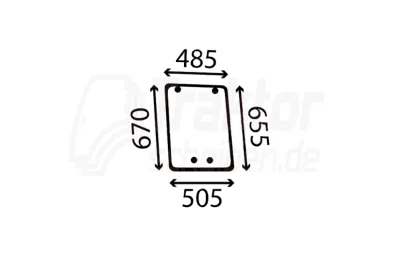 Get&ouml;nte Seitenscheibe links f&uuml;r ...