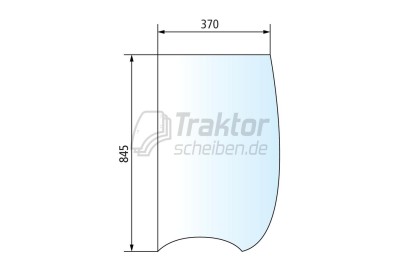 Seitenscheibe rechts für FENDT Traktor Fendt 209 V+F, Fendt 210 V+F