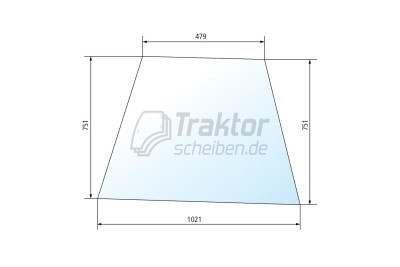 Seitenscheibe RH/LH für ZETOR Traktor 5945