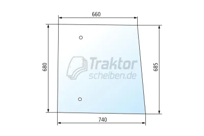 Get&ouml;nte Seitenscheibe rechts/lin...