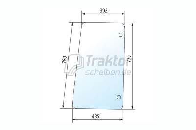 Seitenscheibe rechts/links für CLAAS-RENAULT Ceres70, Ceres330