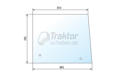 Seitenscheibe ausstellbar rechts/links für FENDT Farmer 105 / 106