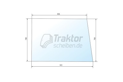 Seitenscheibe RH/LH für ZETOR Traktor 7045