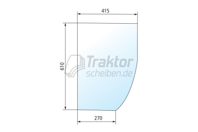 Teilscheibe vorne links unten für Case IH Maxxum 5220 / 5230