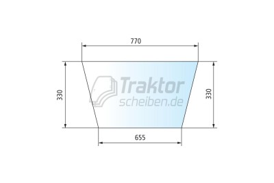 Türscheibe links unten passend für FENDT Xylon 520 / 522