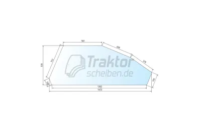 T&uuml;rscheibe links f&uuml;r FIAT 780, 8...