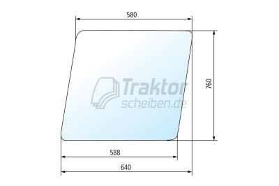 Türscheibe oben für BELARUS Traktor 82, 920