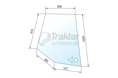 T&uuml;rscheibe oben rechts f&uuml;r VALTR...