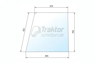 Get&ouml;nte T&uuml;rscheibe oben rechts f...