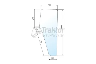 Get&ouml;nte T&uuml;rscheibe rechts/links ...