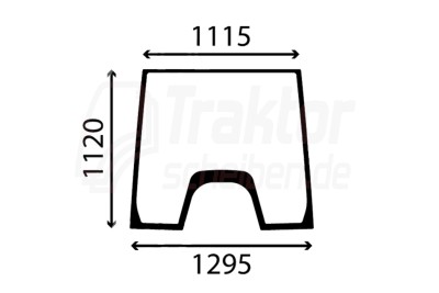 Getönte Windschutzscheibe für Valtra / Valmet 6000 / 8050